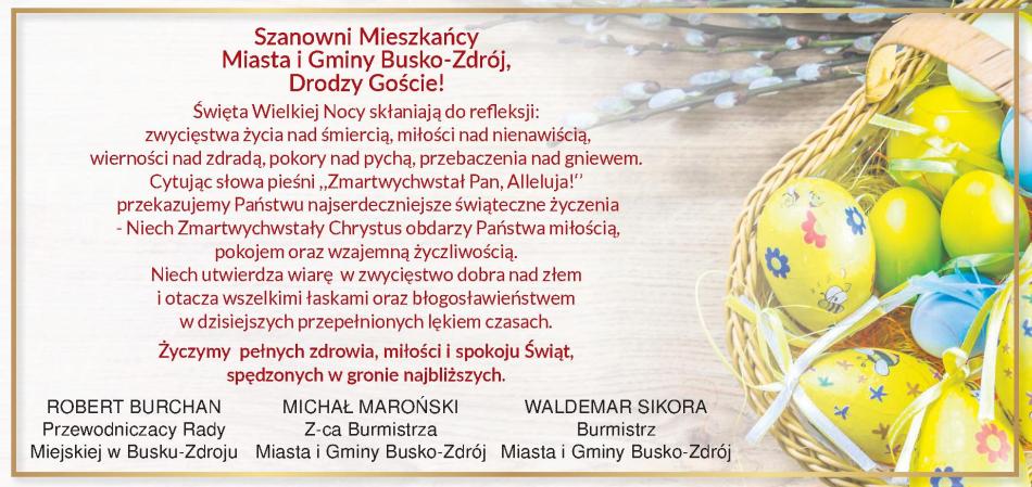 Zdrowych, spokojnych Świąt! Wesołego Alleluja!
