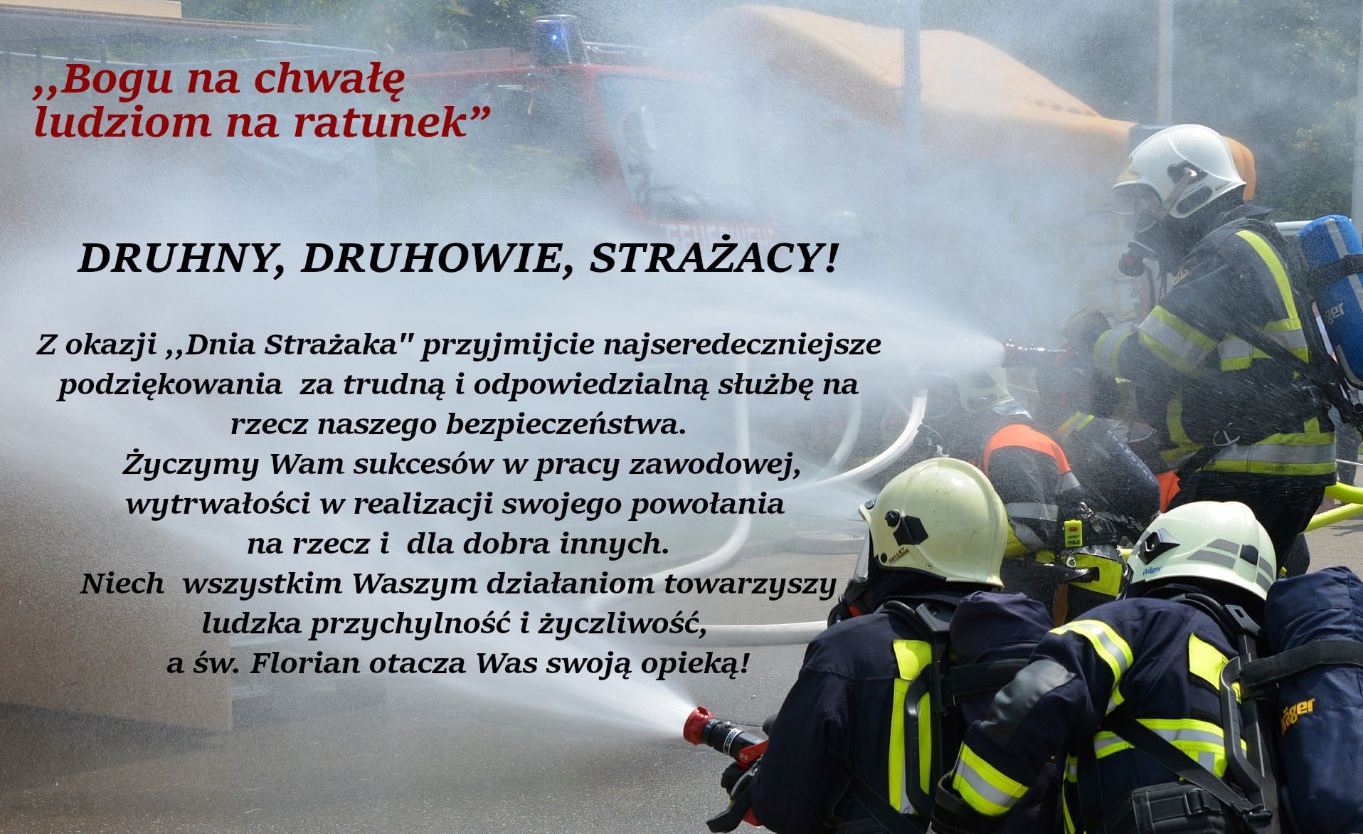 Grafika na Dzień Strażaka