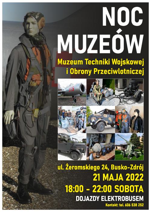 plakat promujący buska noc muzeów