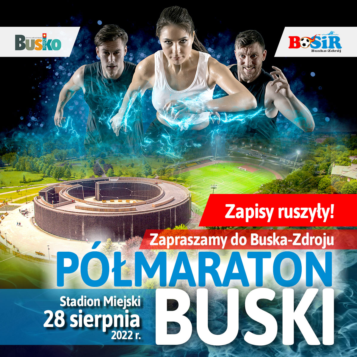 grafika promujaca BUSKO HalfMarathon 