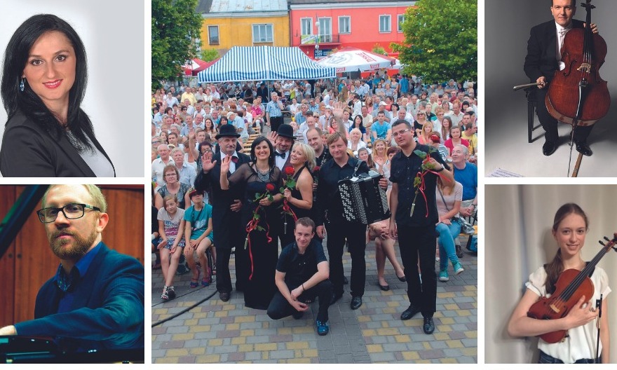 zdjęcie przedstawia kolaż fotografii artystów występujących podczas festiwalu