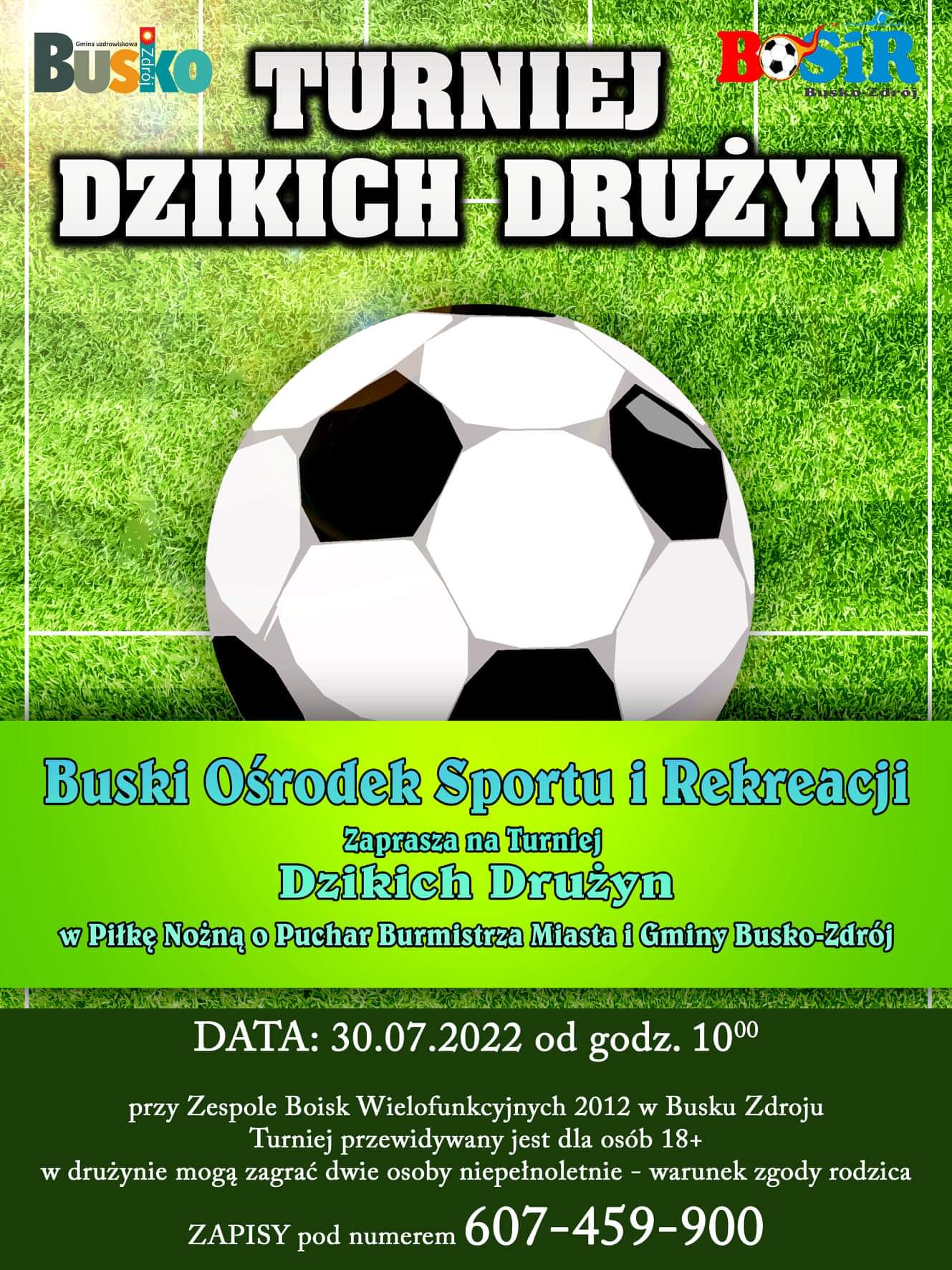 plakat promujący turniej dzikich drużyn