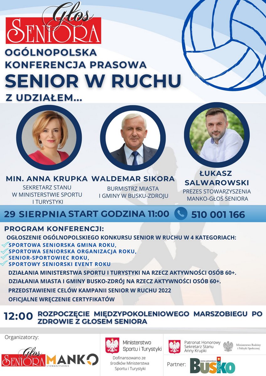 plakat promujący konferencję nt. seniorów