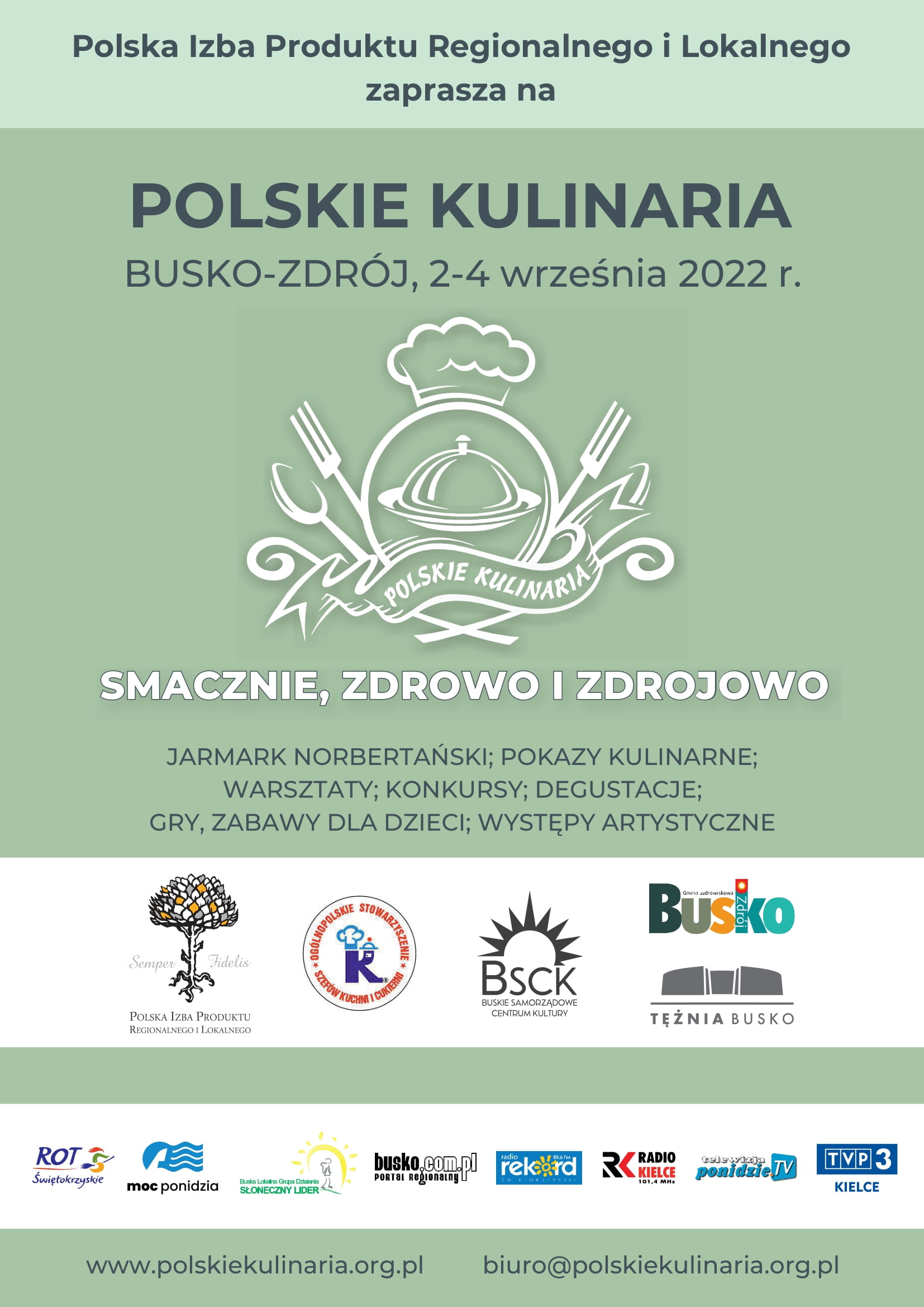 Plakat promujący imprezę Polskie Kulinaria 