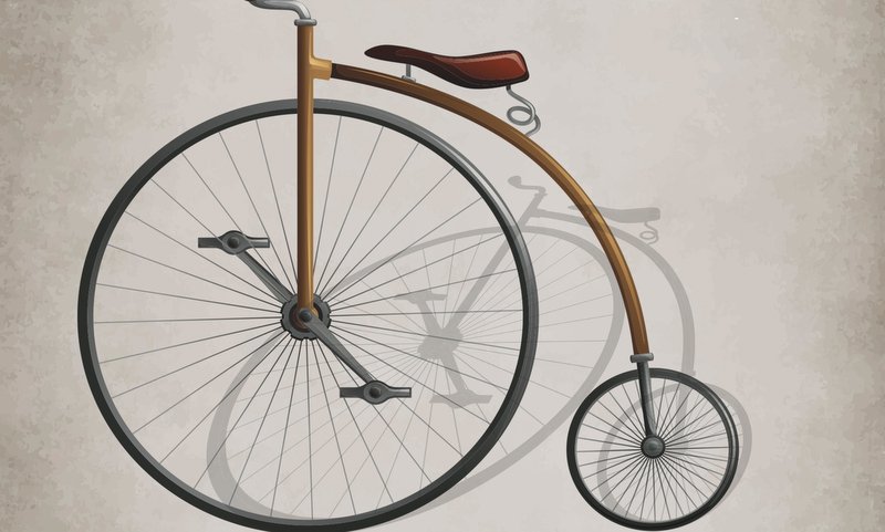 grafika promująca mobilne muzeum rowerów