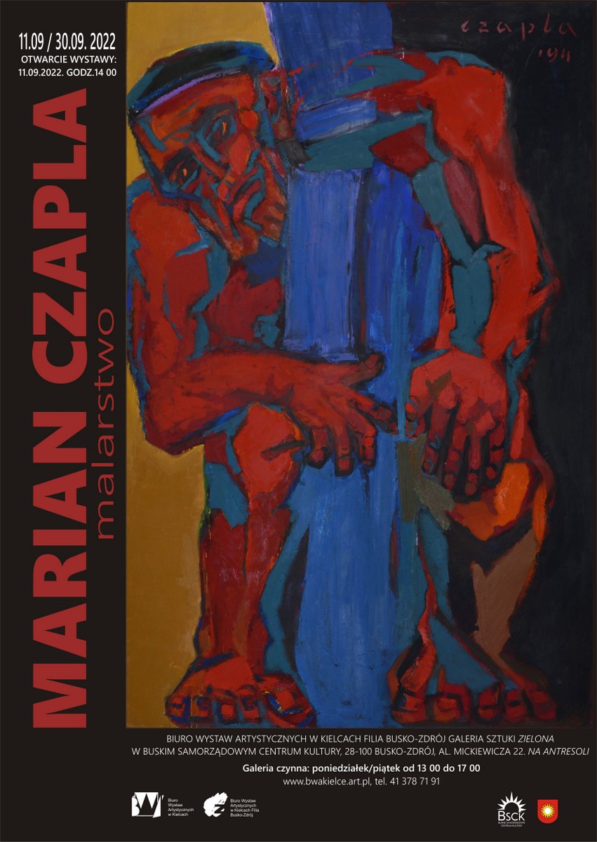 plakat promujący wystawę Mariana Czapli
