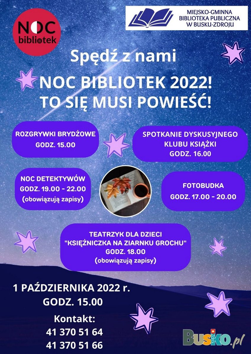 Noc Bibliotek 2022