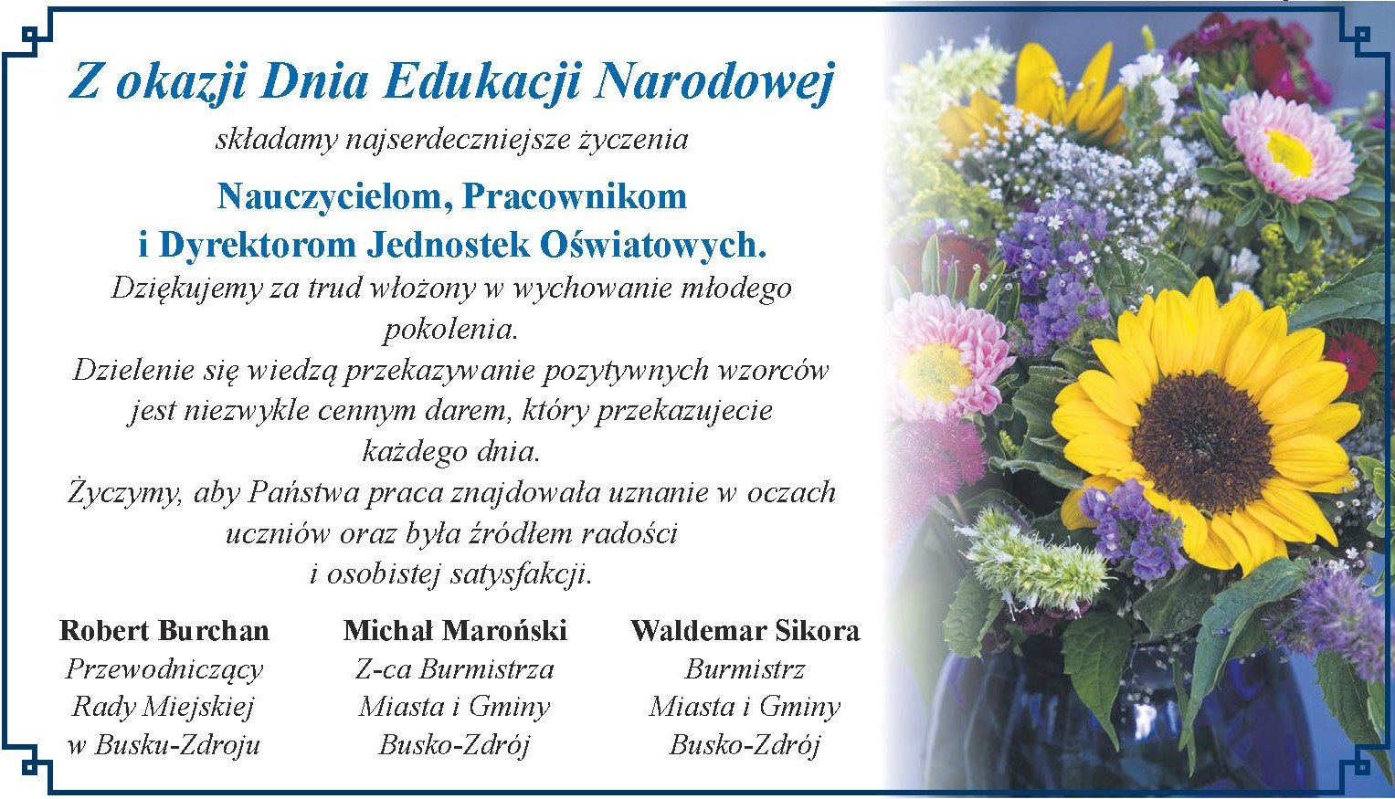 życzenia dla nauczycieli