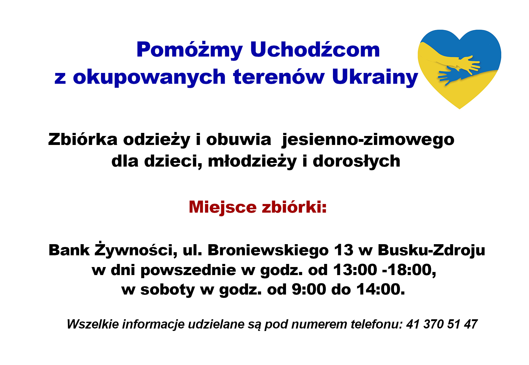 grafika zachęcająca do pomocy Ukrainie