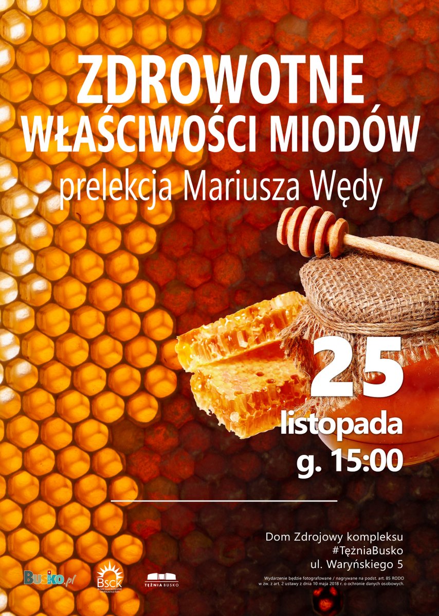 grafika promujaca prelekcję na temat zdrowotnych właściwości mioów