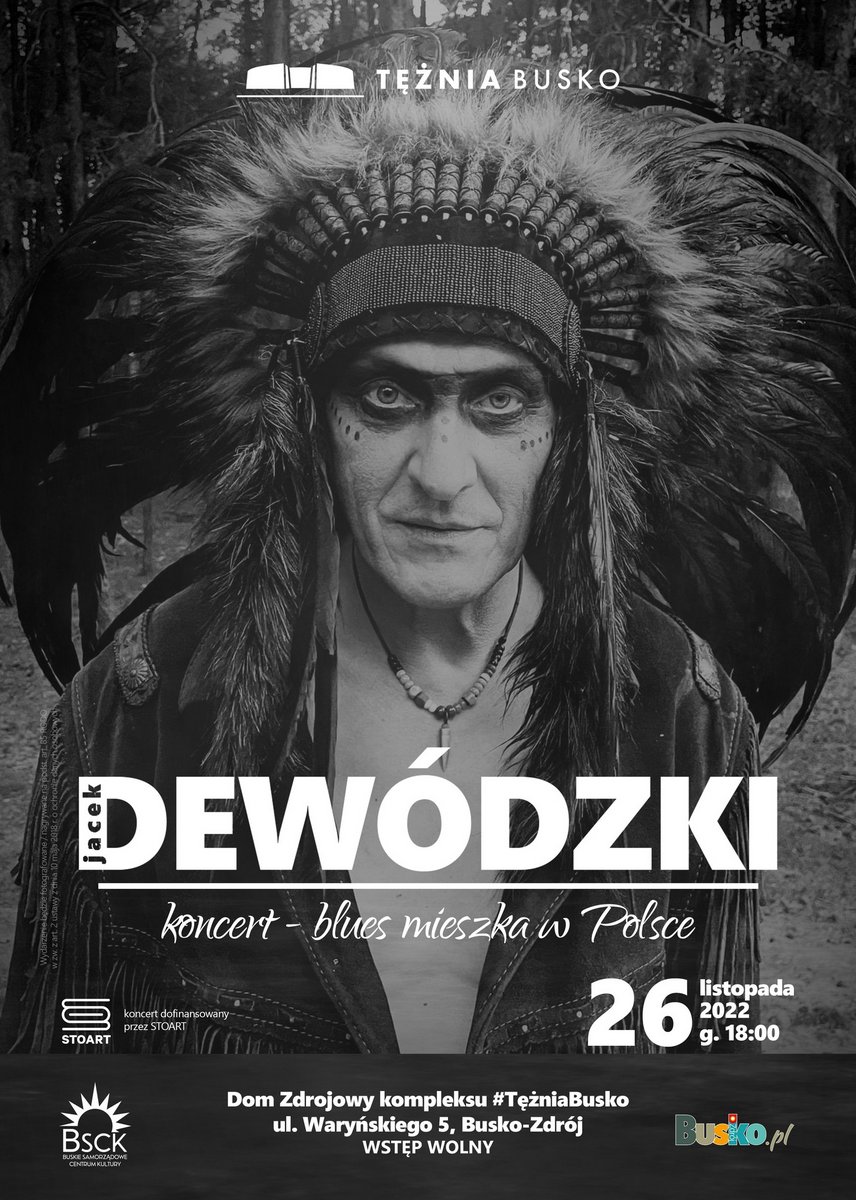 plakat promujący koncert Jacek Dewodzki