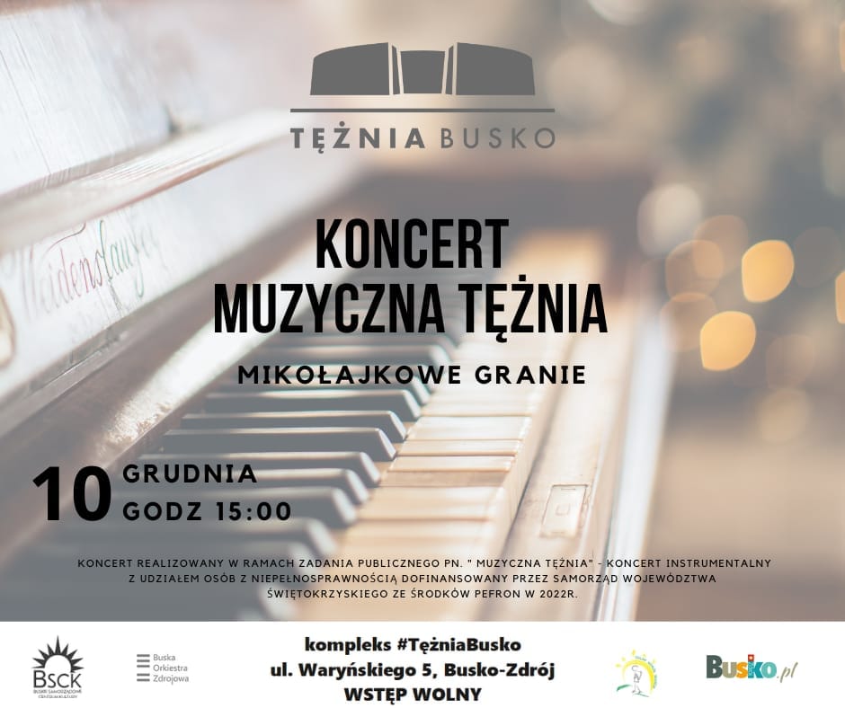 plakat koncert muzyczna teznia