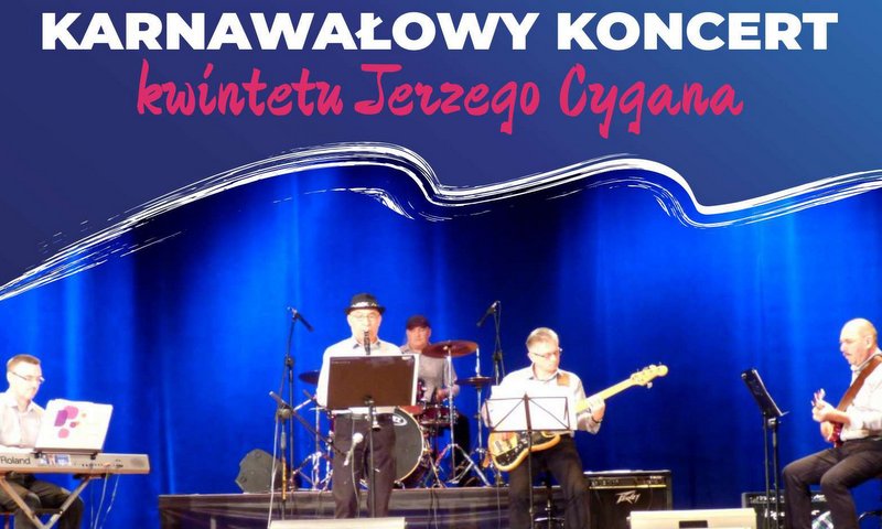 plakat promujący koncert Kwintetu Jerzego Cygana