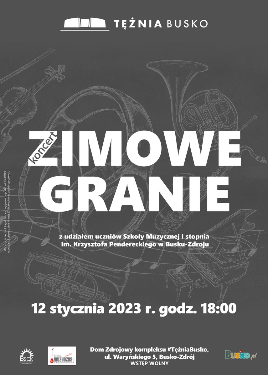 plakat promujący Zimowe Granie