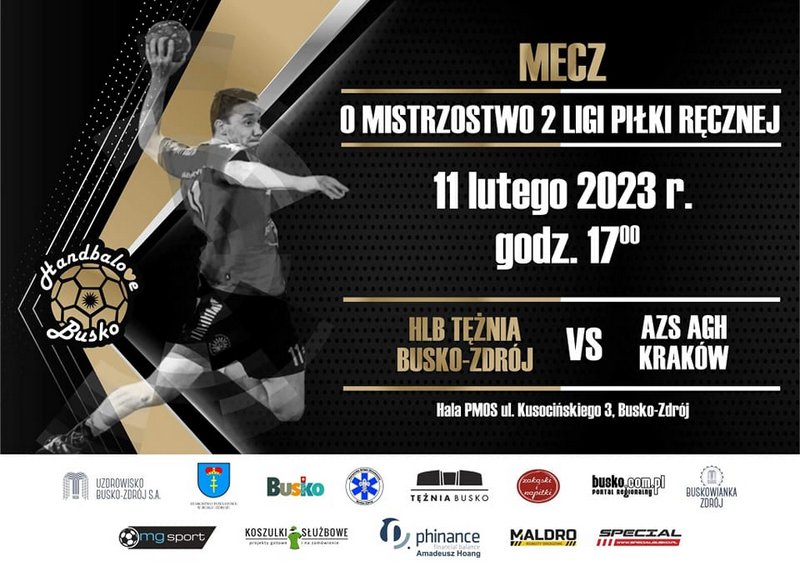 grafika promująca mecz futsalowy