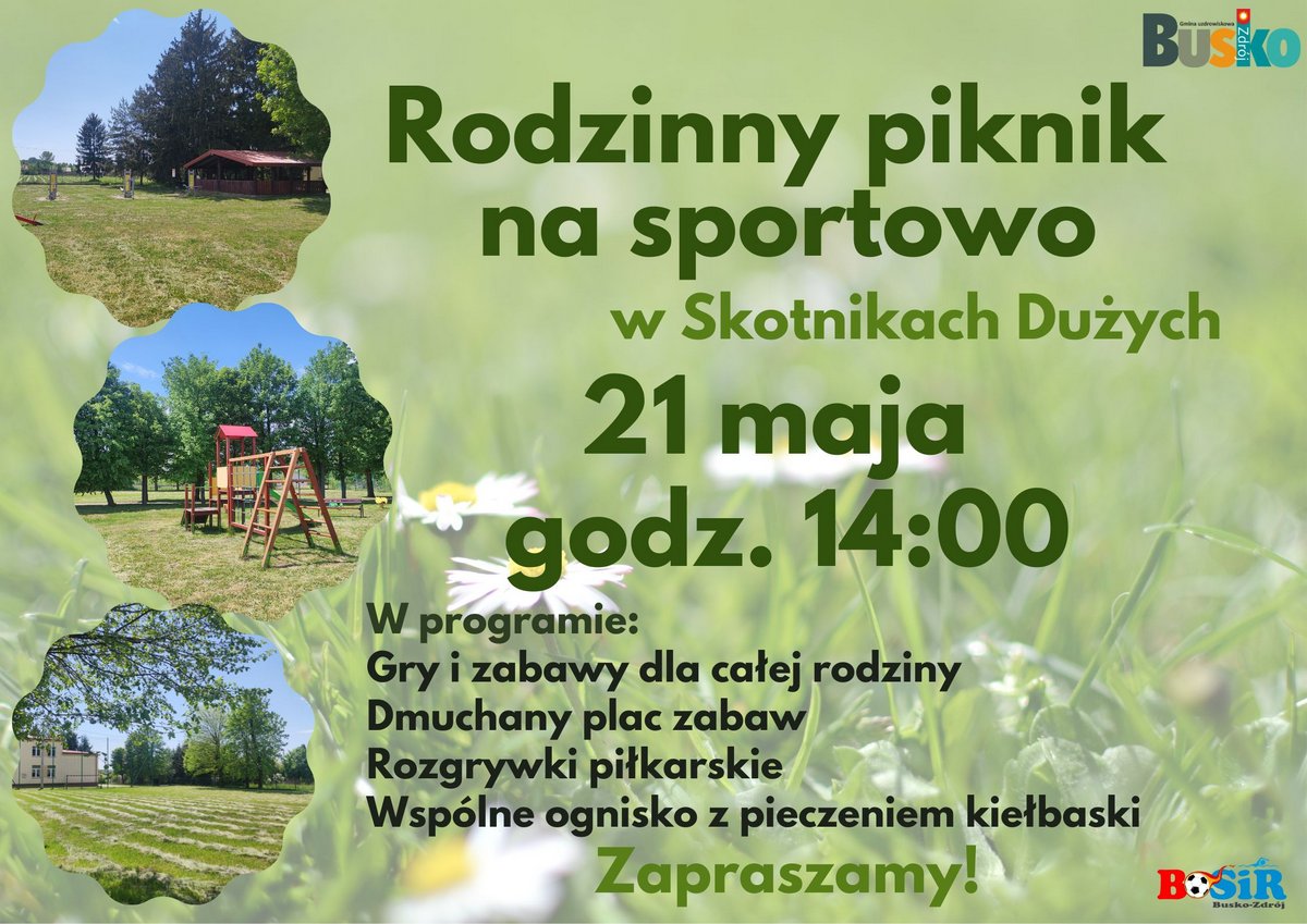 plakat promujący piknik rodzinny