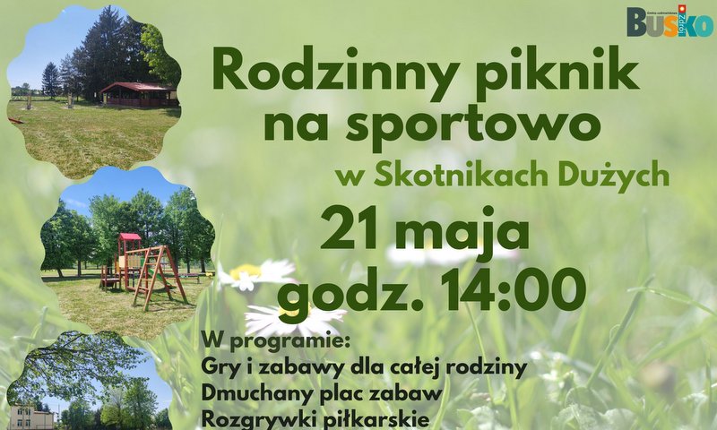 plakat promujący piknik rodzinny