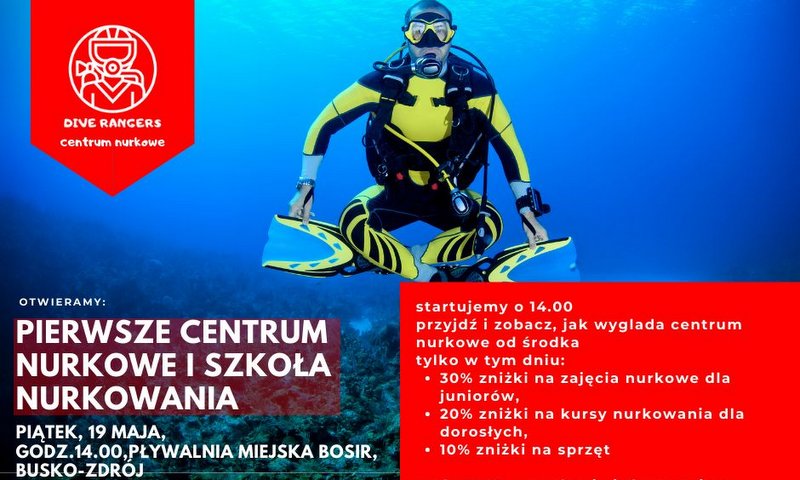 grafika promująca centrum nurkowania