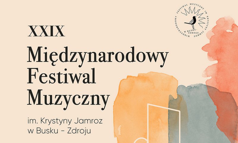 fragment plakatu artystycznego festiwalu im. Krystyny Jamroz