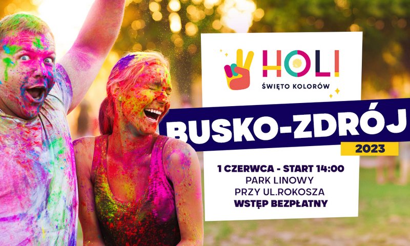 grafika promująca swięto Holi2023