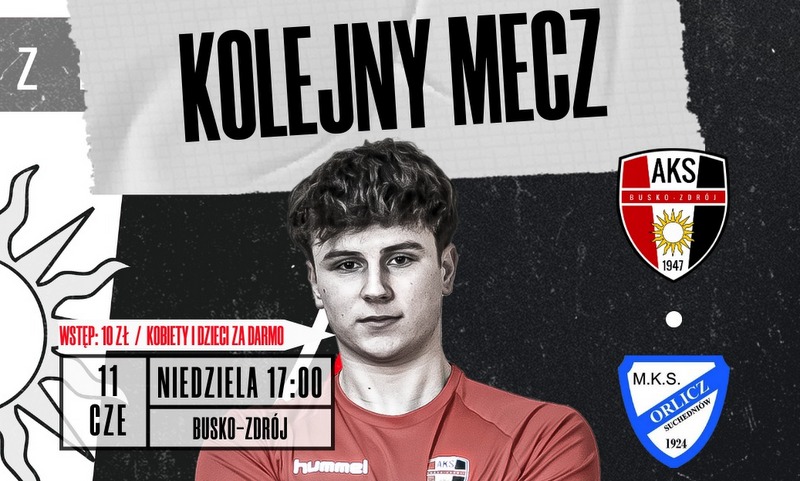 plakat promujący mecz piłkarski