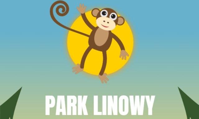grafika promująca park linowy 