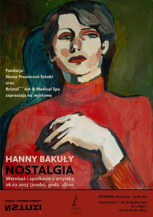 plakat promujący wystawę Hanny Bakuły