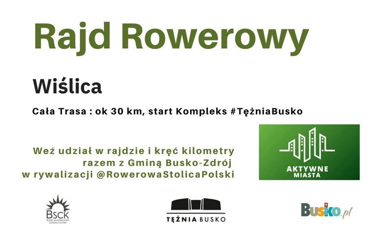 grafika promująca rajd rowerowy