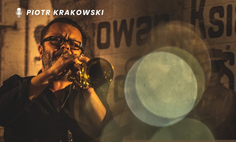 grafika promująca potańcówkę i koncert Piotra Krakowskiego