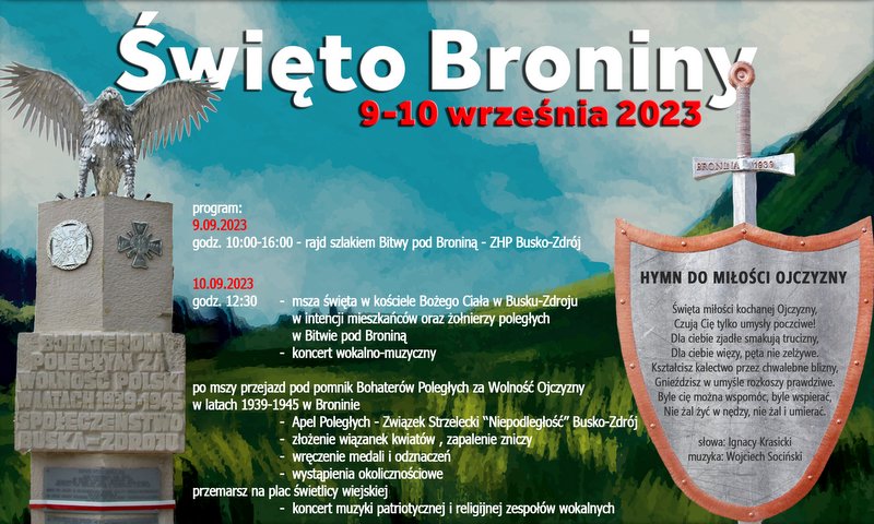 grafika promująca Święto Broniny