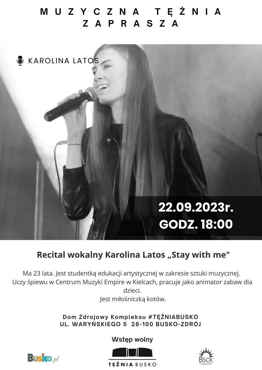 plakat promujący koncert Karoliny Latos