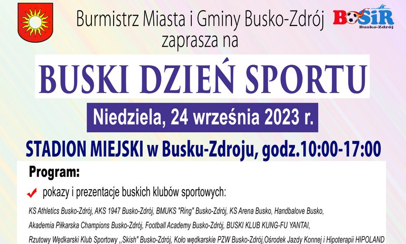 Plakat Dzien Sportu 2023