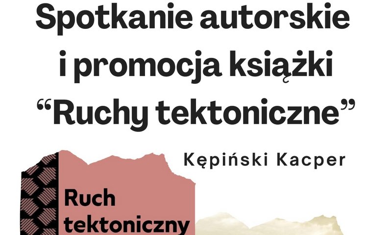 grafika promująca spotkanie autorskie