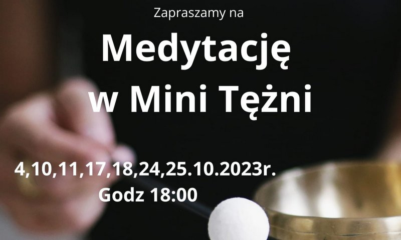 grafika promująca medytacje w tężni