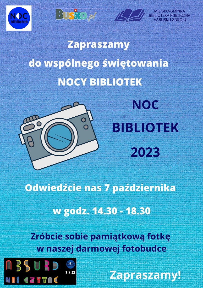 plakat promujący fotobudkę