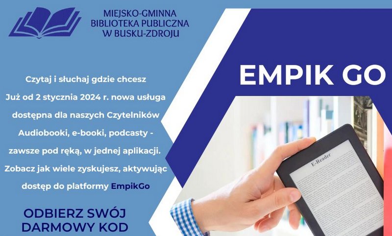 grafika informacyjna na temat systemu EMPIK GO