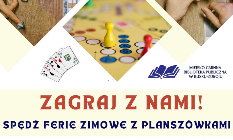 grafika promująca spotkanie miłośników gier planszowych