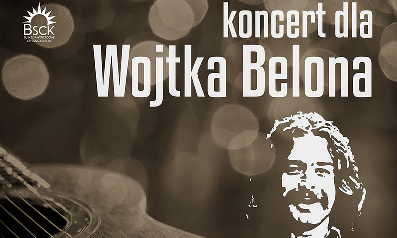 grafika promująca koncert dla Wojtka Belona