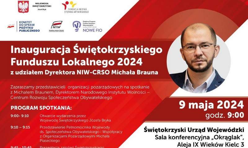 plakat promujący spotkanie dla organizacji pozarządowych