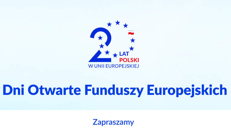 plakat na Dni Otwarte Funduszy Europejskich