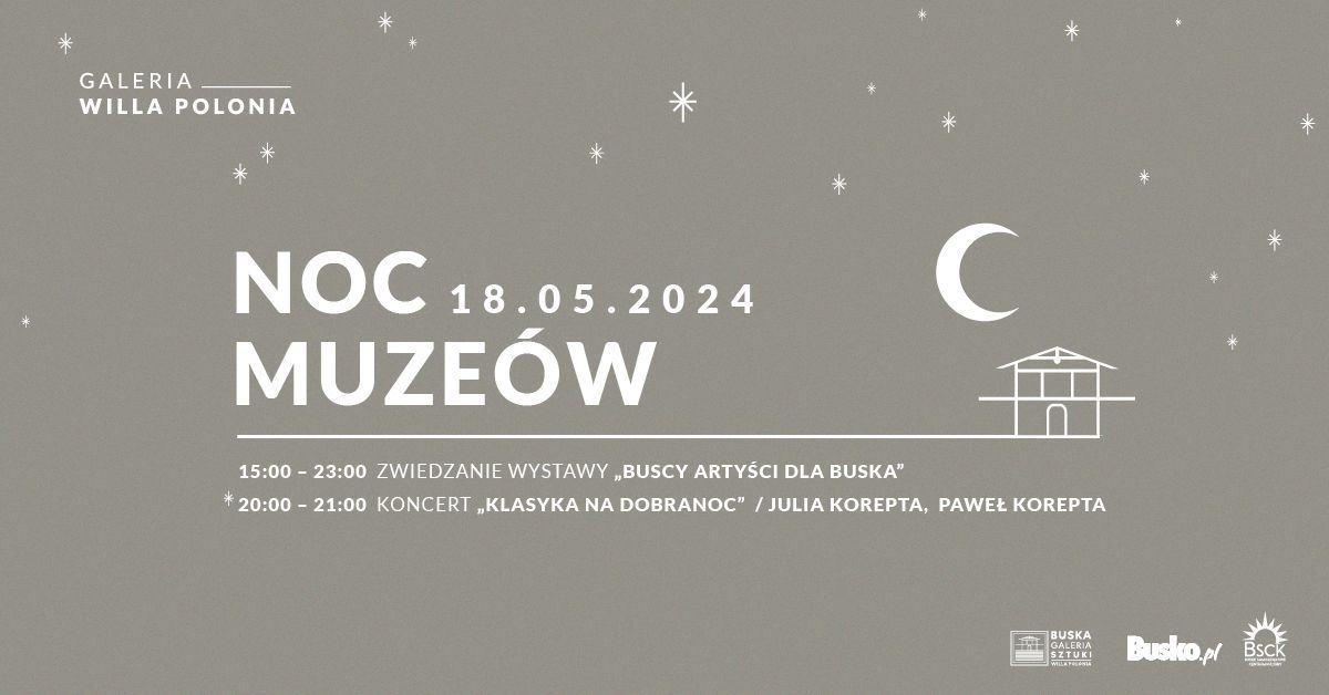 grafika promująca noc muzeów