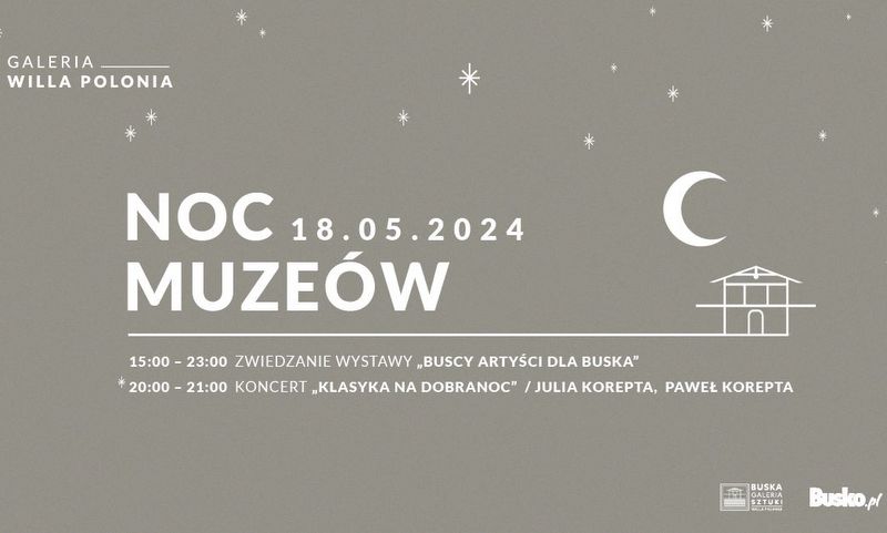 grafika promująca noc muzeów