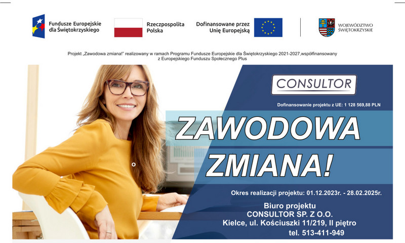 grafika promująca projekt unijny zawodowa zmiana