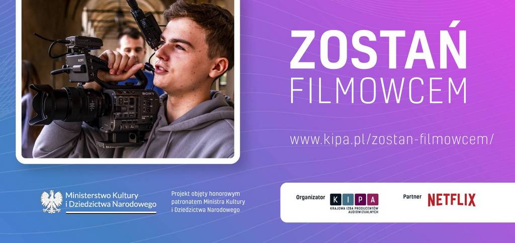 grafika promująca warsztaty filmowe