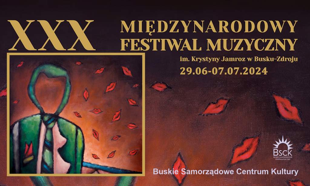 grafika promująca festiwal, fragment plakatu artystycznego