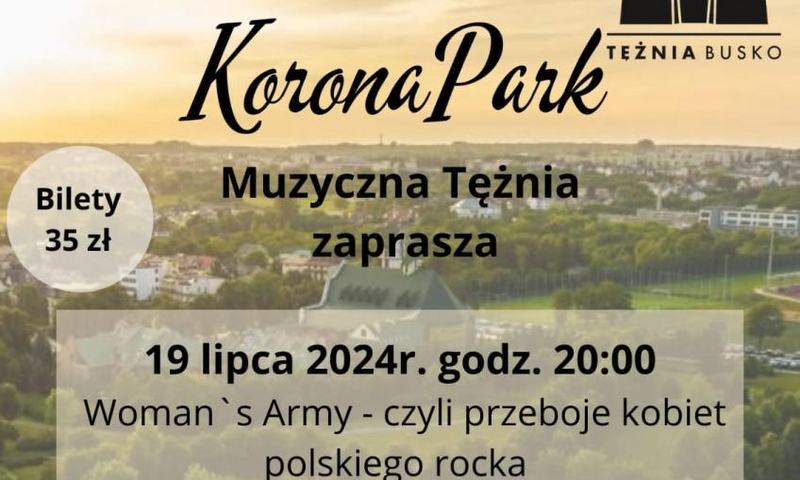 grafika promująca serię koncertów w tężni