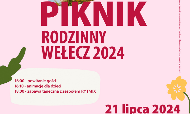 grafika promująca piknik rodzinny 