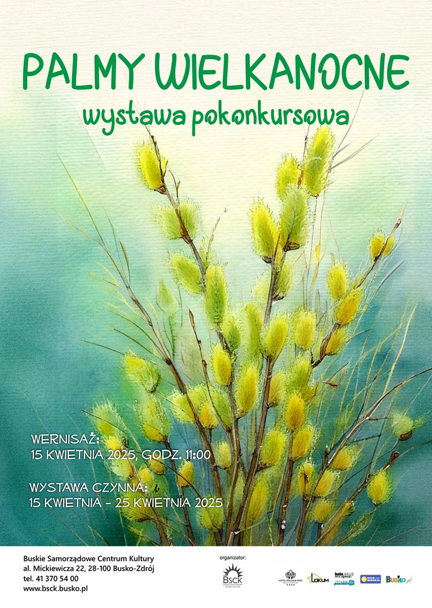 plakat promujący wystawę palm wielkanocnych