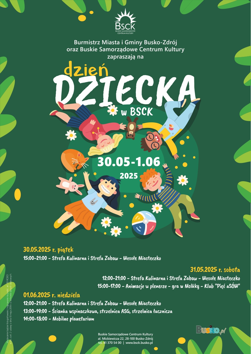 grafika promująca dzień dziecka, bawiące się dzieci