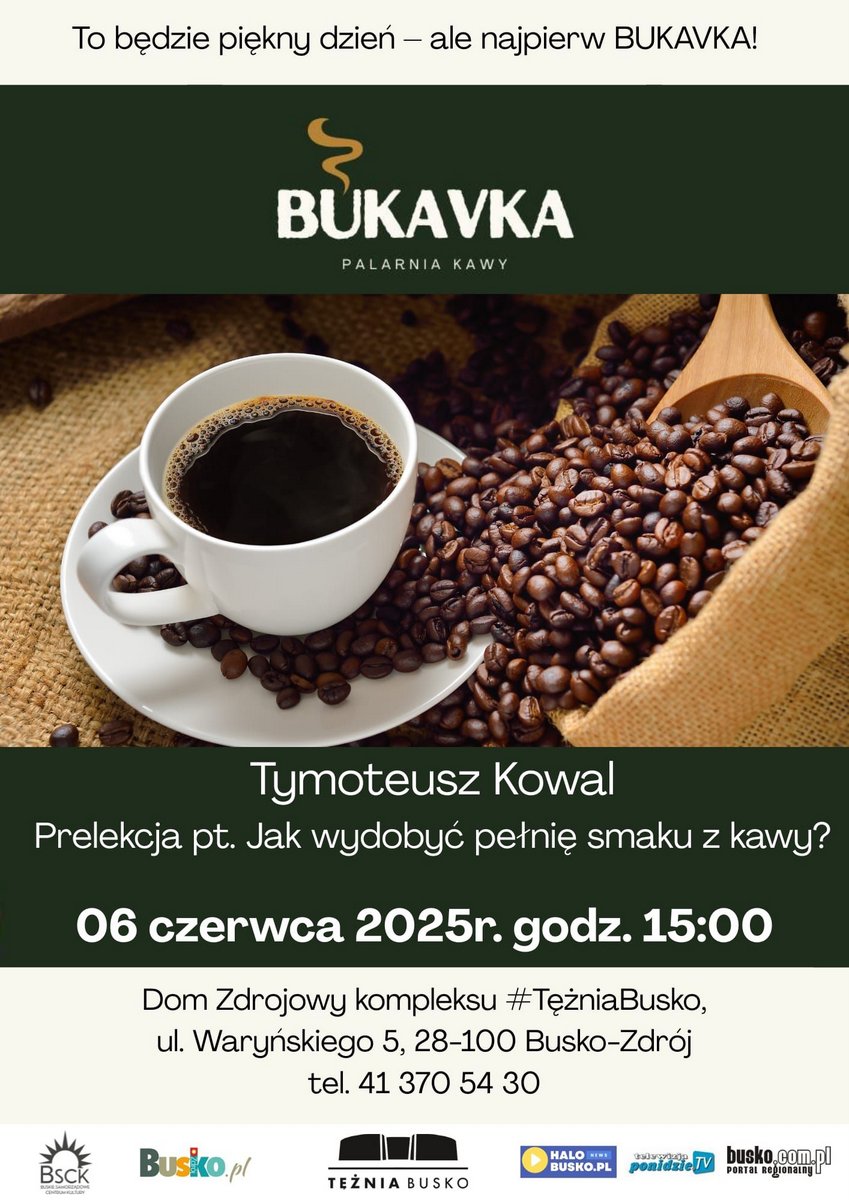 plakat promujący warsztaty kawowe